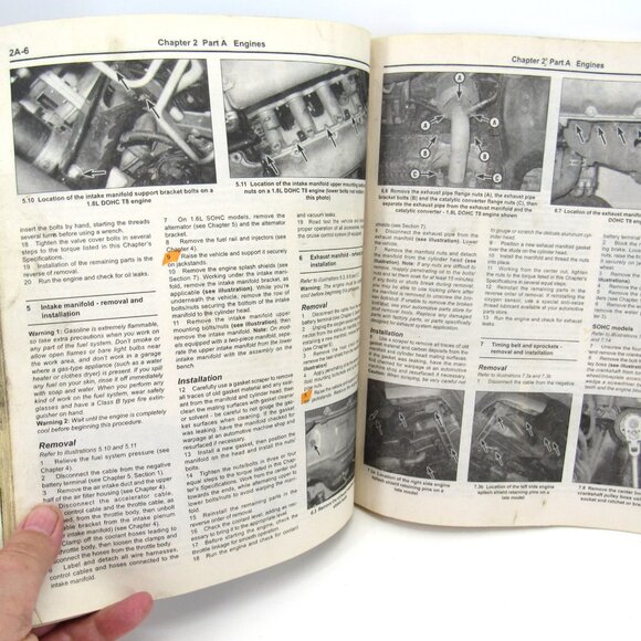 Haynes 54070 Kia Sephia & Spectra 1994 - 2004 1.6L & 1.8L Models Repair Manual - Picture 7 of 9